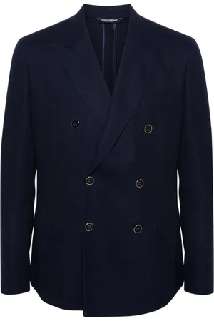 Dolce & Gabbana Jassen, Heren, Blauw, 2Xl, Blauwe Herenjassen