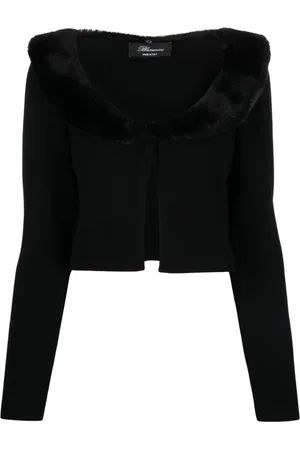BLUMARINE Truien, Dames, Zwart, S, Cardigan shirt