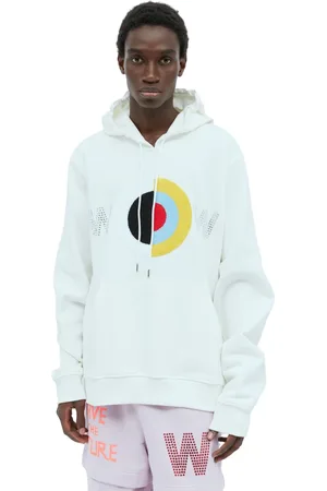 WALTER VAN BEIRENDONCK Sweatshirts & Hoodies, Heren, Wit, S, Katoen, Hoodie Hoodie