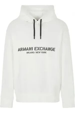 Armani Exchange Sweatshirts & Hoodies, Heren, Wit, S, Hoodie