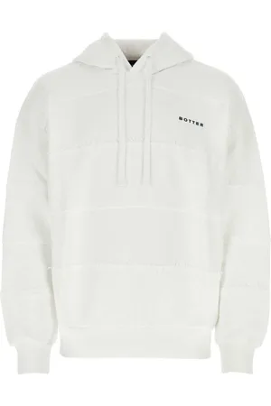 Botter Sweatshirts & Hoodies, Heren, Wit, S, Katoen, Oversized Wit Katoenen Hoodie