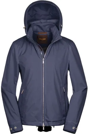 MOORER Jassen, Heren, Blauw, 2Xl, Polyester, Regenjass