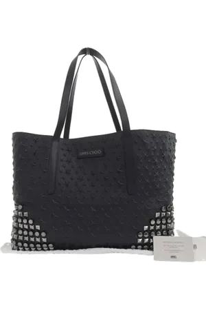Jimmy Choo Pre-owned, Dames, Zwart, ONE Size, Leer, Tweedehands leren schoudertassen
