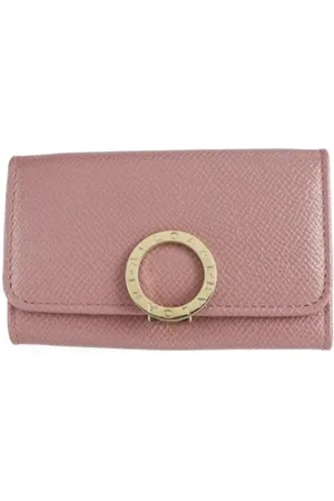 Bvlgari Pre-owned, Dames, Roze, ONE Size, Tweedehands leren portemonnees