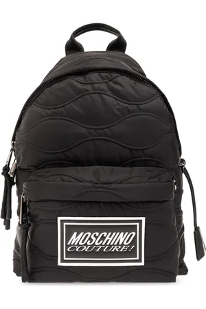Moschino Tassen, Heren, Zwart, ONE Size, Gewatteerde rugzak