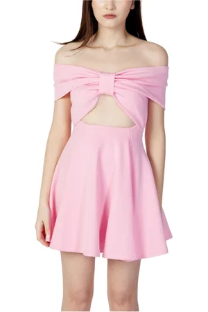 ANIYE BY Kleedjes, Dames, Roze, L, Polyester, Roze Jurk met Ritssluiting