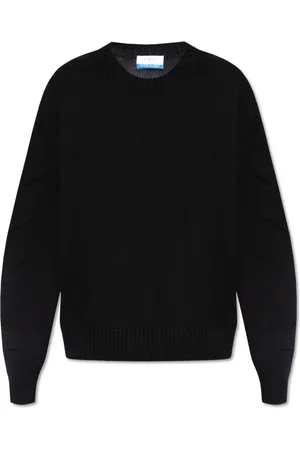 OFF-WHITE Truien, Heren, Zwart, 2Xl, Katoen, Katoenen Trui