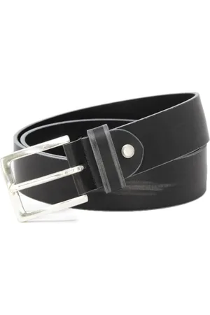 Antony Morato Accessoires, Heren, Zwart, S, Leer, Zwarte Leren Riem met Gespsluiting