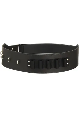 Rick Owens Accessoires, unisex, Zwart, ONE Size, Leer, Cargo Leren Riem