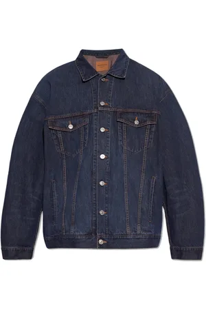 Balenciaga Jassen, Heren, Blauw, L, Spijkerjasje