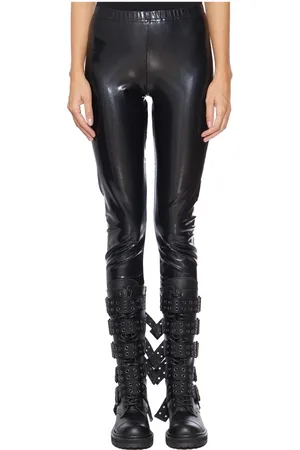 JUNYA WATANABE Broeken, Dames, Zwart, S, Stretch Leggings