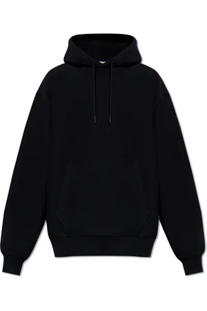 Burberry Sweatshirts & Hoodies, Heren, Zwart, S, Katoen, Hoodie met logo-patch