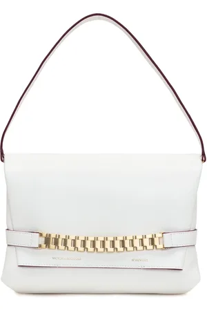 Victoria Beckham Tassen, Dames, Wit, ONE Size, Leer, Schoudertassen
