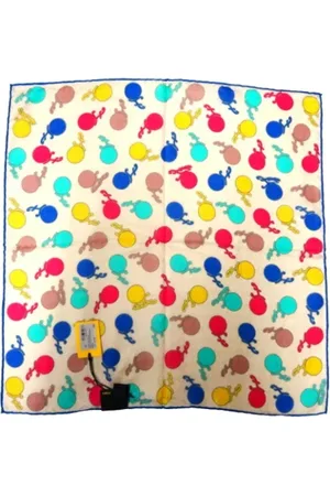 Fendi Pre-owned, Dames, Veelkleurig, ONE Size, Katoen, Pre-owned Fabric scarves