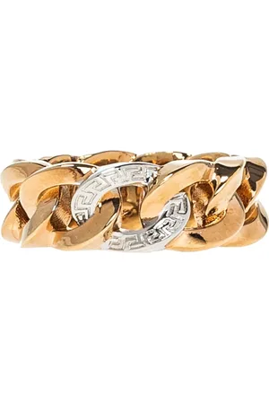 VERSACE Accessoires, Dames, Geel, 50 MM, Medusa ring
