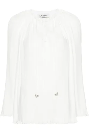 Lanvin Blouses & Shirts, Dames, , S, Top met kraalversiering en vetersluiting