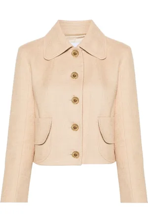 Patou Jassen, Dames, , M, Tweed, Tweedjas met Gestructureerde Schouders