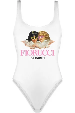 MC2 SAINT BARTH Badkleding, Dames, Wit, M, Katoen, Eendelig badpak