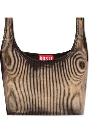 Diesel Tops, Dames, Bruin, S, Katoen, M-Deidra Top