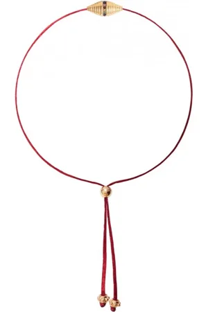 Dorothée Sausset Accessoires, Dames, Rood, ONE Size, Handgemaakte Rakhi Armband met Edelstenen
