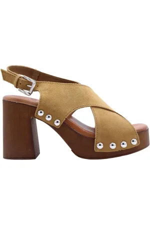 E mia Schoenen, Dames, Bruin, 36 EU, Vannes Sandaal