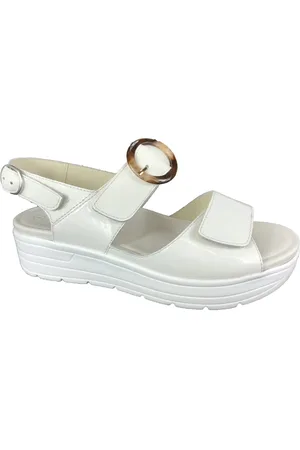 Solidus Schoenen, Dames, Wit, 38 1/2 EU, Sandaal Schoenen