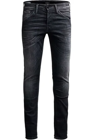 JACK & JONES Jeans, Heren, Grijs, W31 L34, Slim Fit Stretch Jeans voor Heren