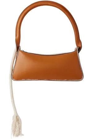 Dentro Tassen, Dames, Bruin, ONE Size, Leer, Savvas Leren Handtas