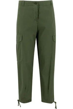 Aspesi Broeken, Dames, Groen, XS, Katoen, Straight Broeken