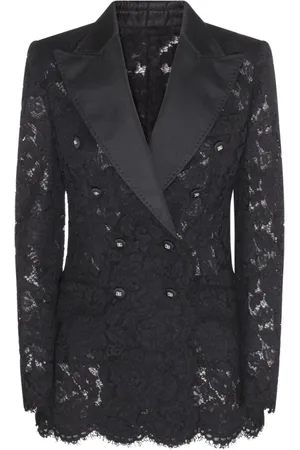 Dolce & Gabbana Jassen, Dames, Zwart, S, Sportjas, S en Grijs