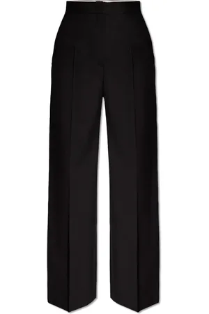 Paul Smith Broeken, Dames, Zwart, L, Wol, Plooivoorpantalon