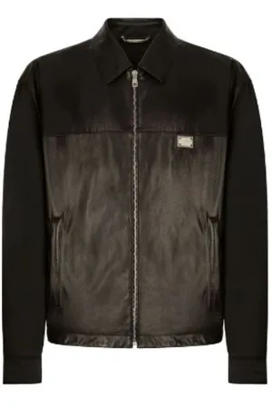 Dolce & Gabbana Jassen, Heren, Zwart, L, Zwarte Jassen van