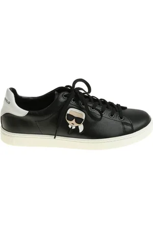 Karl Lagerfeld Schoenen, Heren, Zwart, 44 EU, Leer, 3D Lace Sneakers