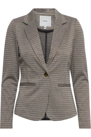 Ichi Jassen, Dames, , M, Geknoopte Blazer met Lange Mouwen