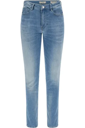 Guess Jeans, Dames, Blauw, W29, Katoen, Skinny Jeans met 5 Zakken