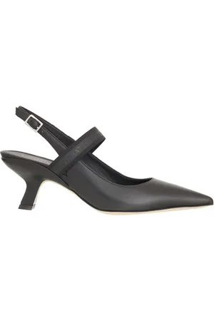 vic matiè Schoenen, Dames, Zwart, 37 EU, Halfopen Bonbon Decollete