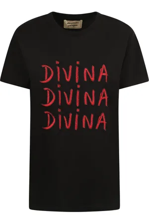 ALESSANDRO ENRIQUEZ Tops, Dames, Zwart, M, Katoen, T-Shirts