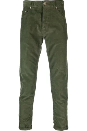 PT01 Jeans, Heren, Groen, W33, Katoen, Corduroy Broek - Normale Pasvorm