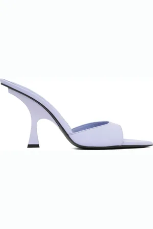 The Attico Schoenen, Dames, Paars, 39 EU, Leer, Lavendel Paarse Ester Mules
