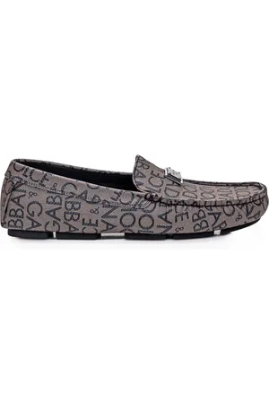 Dolce & Gabbana Schoenen, Heren, Veelkleurig, 39 EU, Logo Driver Mocassins