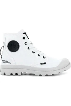 Palladium Schoenen, Dames, Wit, 38 EU, Katoen, Pampa Hi HTG Supply Laars