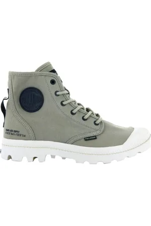 Palladium Schoenen, Dames, Grijs, 36 EU, Stijlvolle Hoge Laarzen
