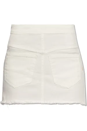 The Mannei Rokken, Dames, Wit, S, Denim, ‘Malmo Mini’ denim rok
