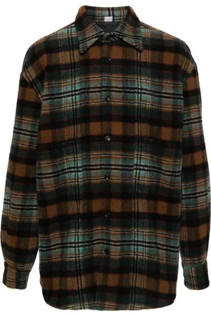 Winnie NY Jassen, Heren, Veelkleurig, L, Check Shirt Jas