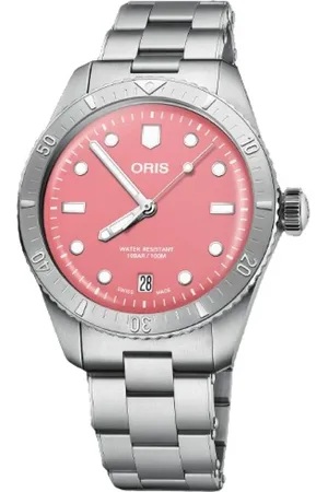Oris Accessoires, Dames, Roze, ONE Size, Divers Sixty-Five Roestvrijstalen Horloge