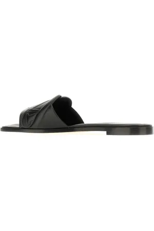 Alexander McQueen Schoenen, Dames, Zwart, 40 EU, Leer, Stijlvolle Sandali voor een trendy uitstraling