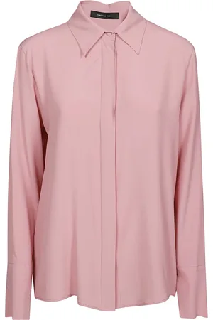 FEDERICA TOSI Blouses & Shirts, Dames, Roze, M, Blush Langemouwenshirt