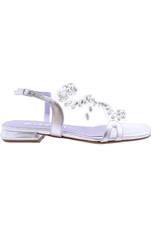 Albano Schoenen, Dames, Grijs, 36 EU, Pannacotta Sandaal