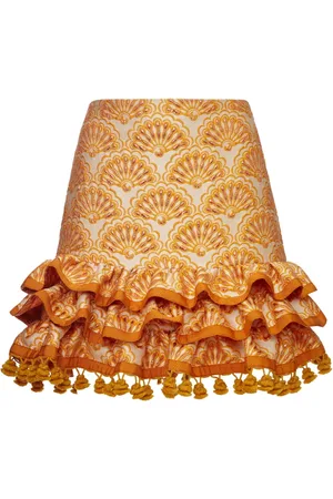 La DoubleJ Rokken, Dames, Geel, XS, Polyester, Pincho Mini Rok