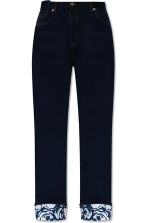 Burberry Jeans, Dames, Blauw, W28, Katoen, Jeans met Logo